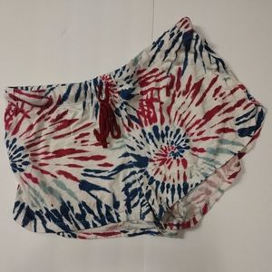Secret Treasures Pink & Blue Tye Dye Shorts.